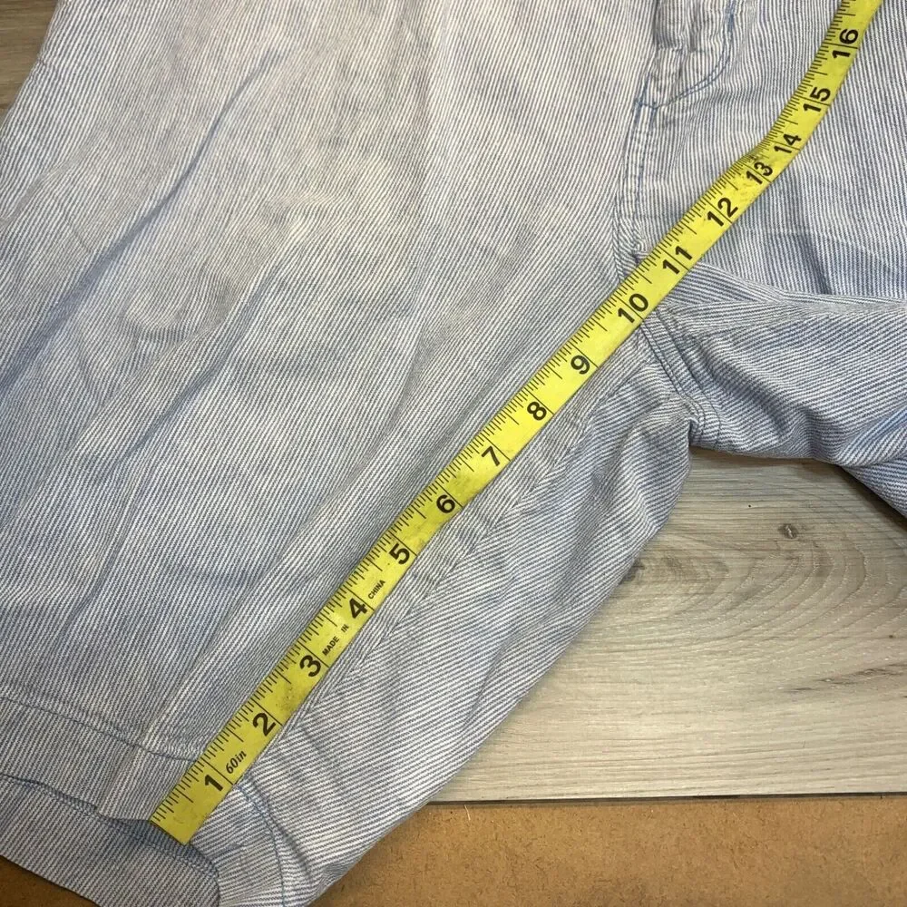 Tommy Bahama Shorts Adult 36 Blue Linen‎ Cotton Blend Mens